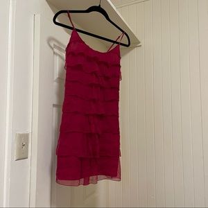 Studio M silk ruffle mini dress